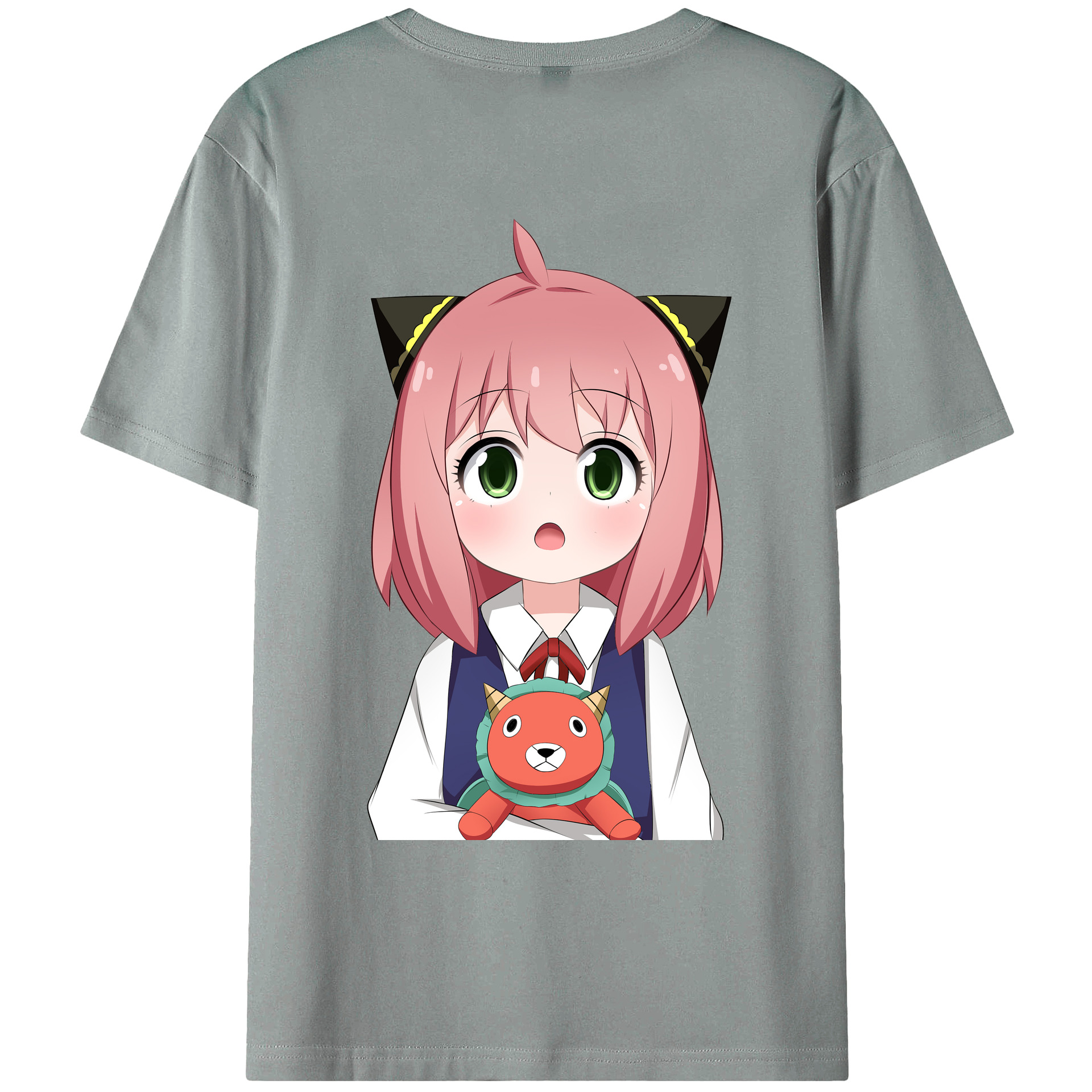 （画像用） SPY×FAMILY间谍家家酒 綿100％ メンズ半袖Tシャツ（バックプリント） 通気性